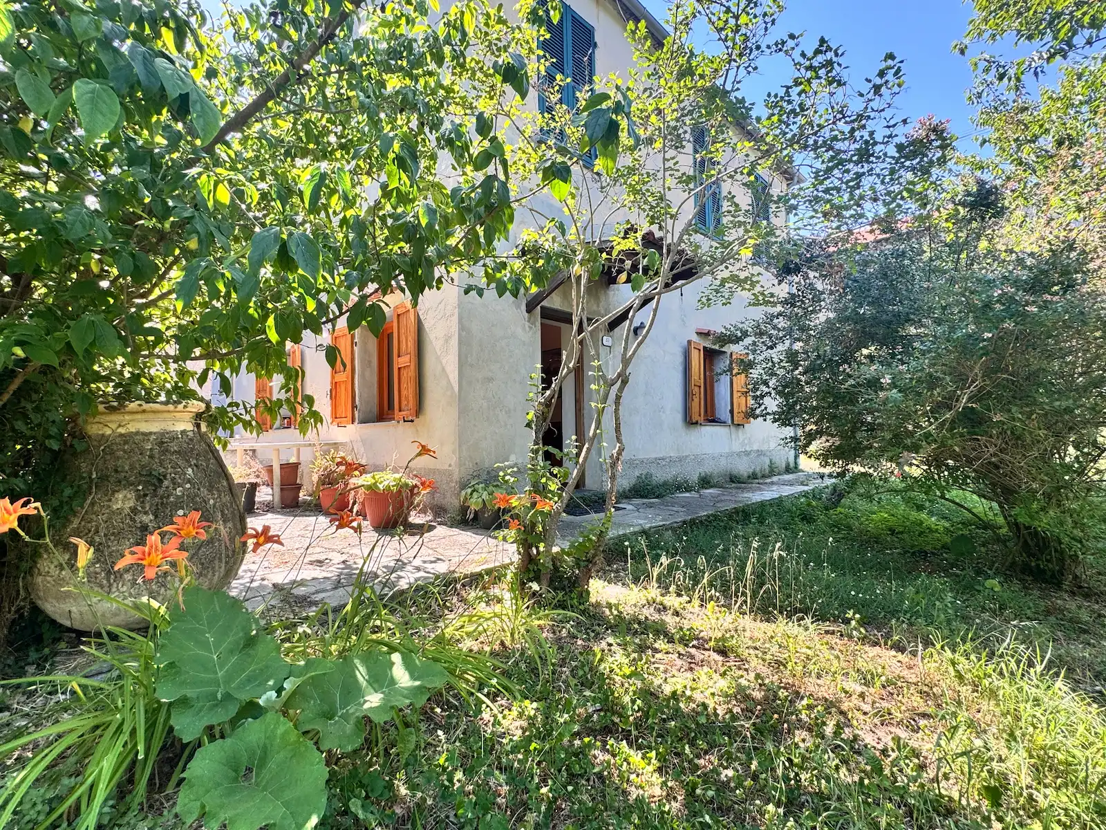 Part of a house with garden