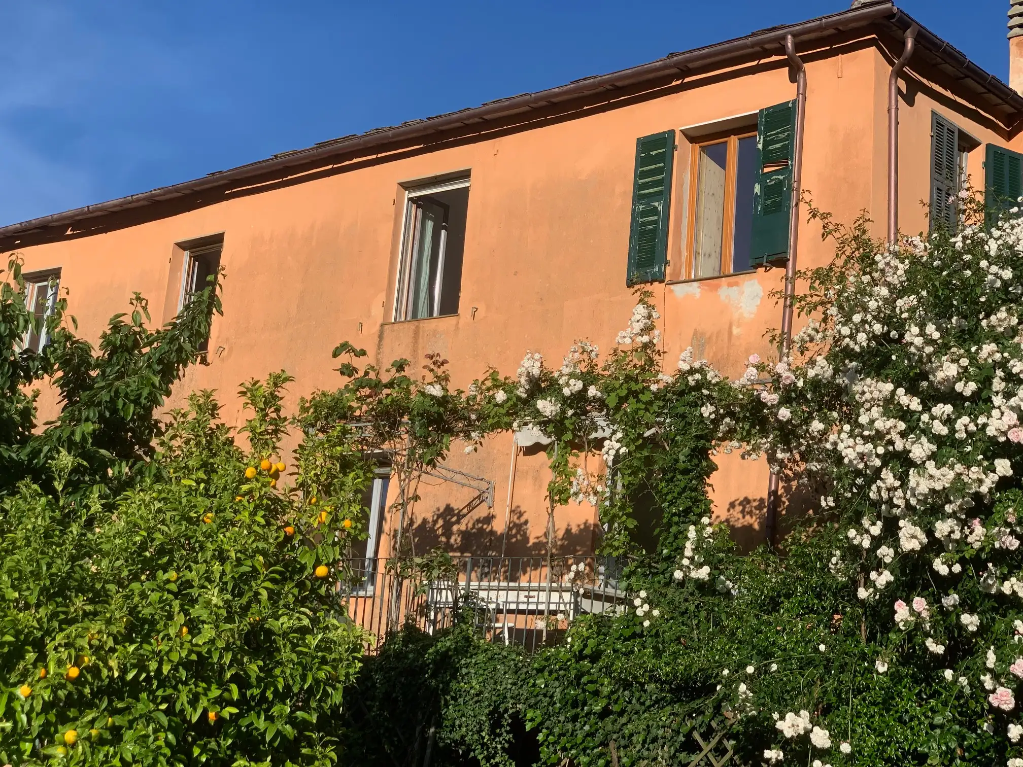 Large village house with garden