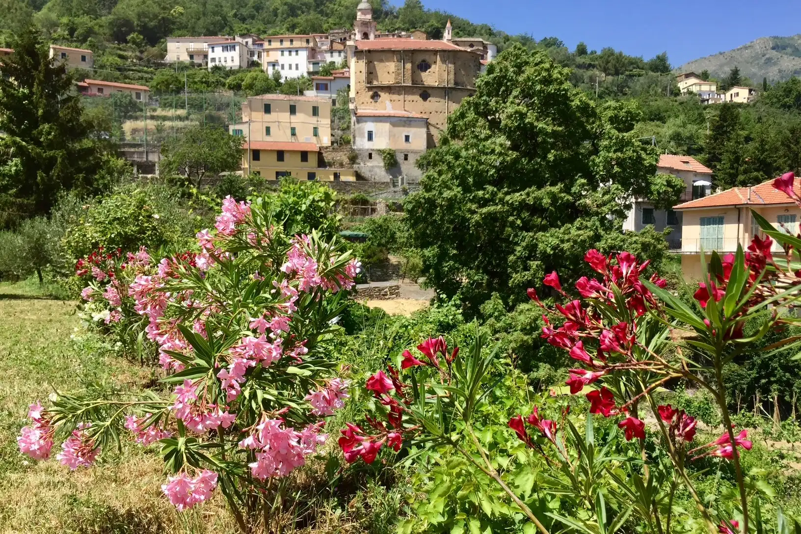 Large village house with garden