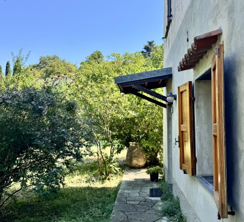 Part of a house with garden