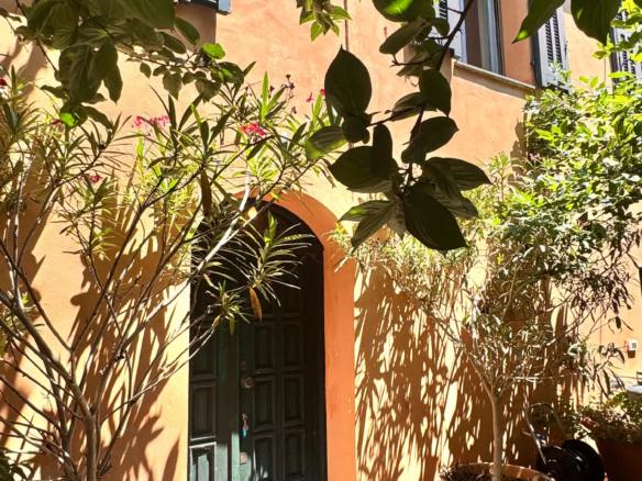 Large village house with garden