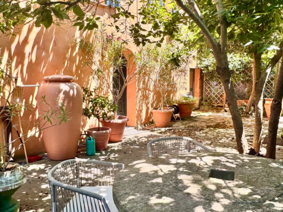 Large village house with garden