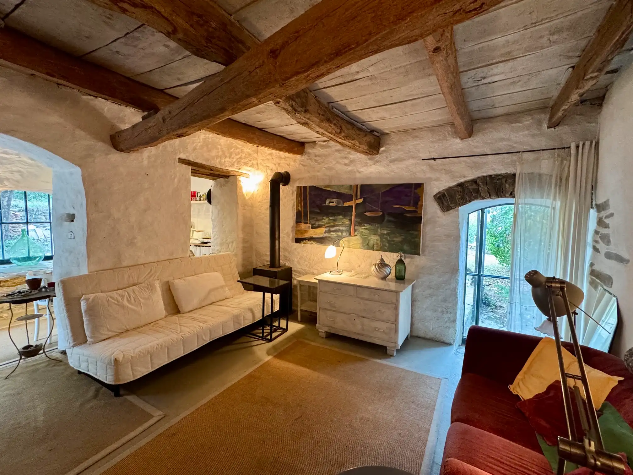 Tiny Village House with Roof Terrace and Guest Area